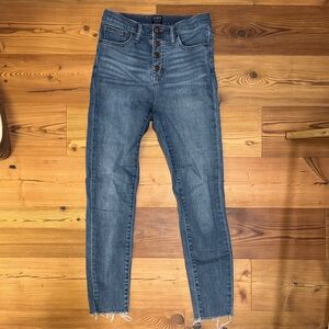 J. Crew High Rise Skinny Button-Fly size 26